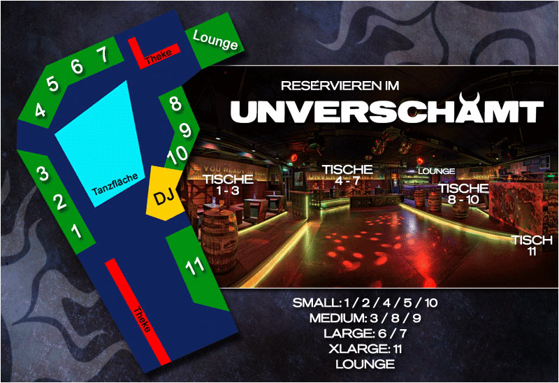 Reservierung im Unverschämt